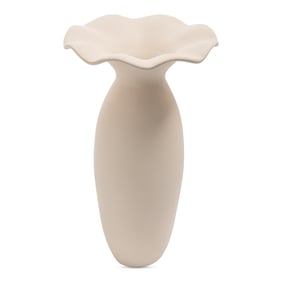 Moes Home Ruffle Beige 16 Inch Decorative Vessel