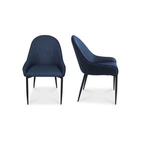 2 Moes Home Lapis Blue Dining Chairs