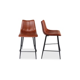 2 Moes Home Alibi Brown Counter Stools