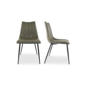 2 Moes Home Alibi Dark Green Dining Chairs