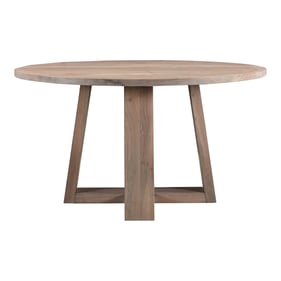 Moes Home Tanya Grey Wood Round Dining Table