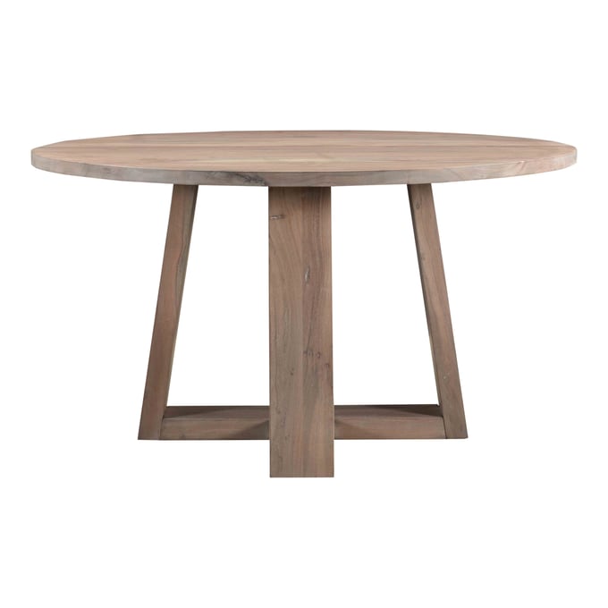 Moes Home Tanya Grey Wood Round Dining Table MOE-VE-1073-29