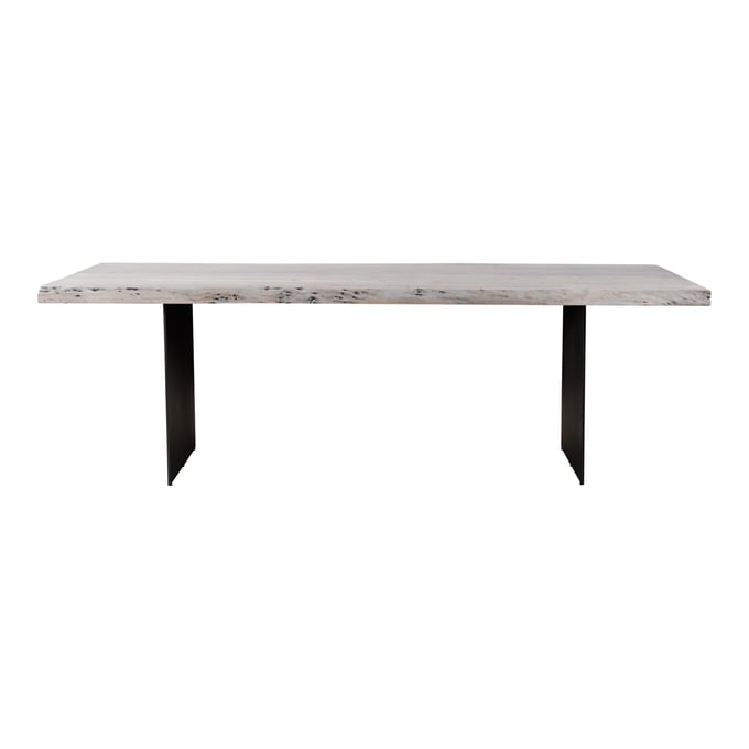 Moes Home Evans White Washed Wood Dining Table MOE-VE-1085-18-0