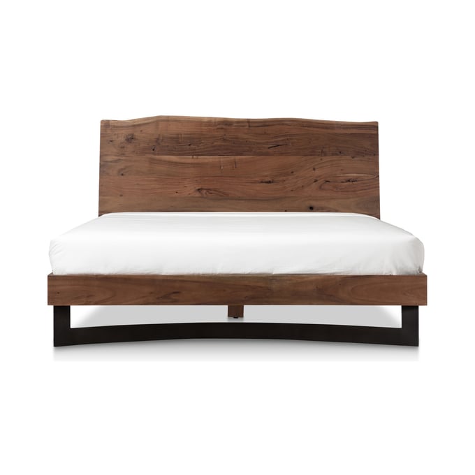 Moes Home Bent Natural Solid Acacia Wood Queen Bed MOE-VE-1087-03-0