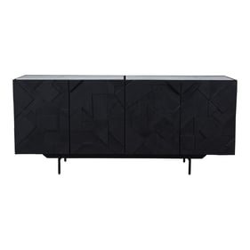 Moes Home Kattan Black Sideboard