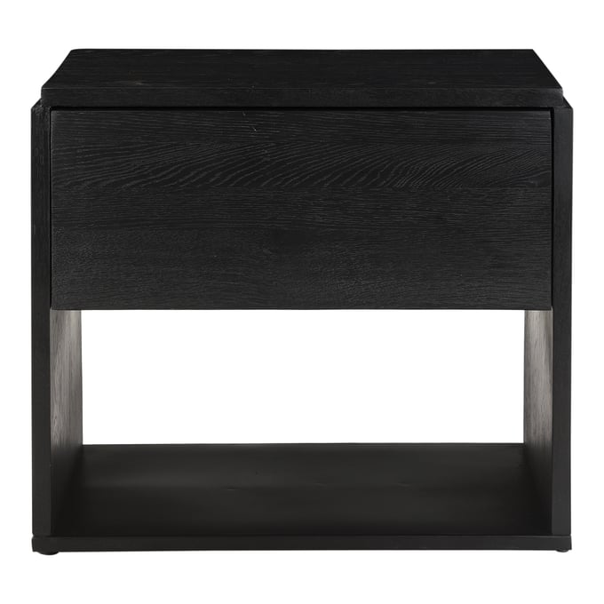 Moes Home Quinton Black Nightstand MOE-VE-1100-02