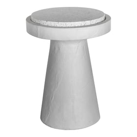 Moes Home Book White Accent Table