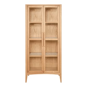 Moes Home Harrington Natural Tall Cabinet