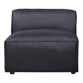 Moes Home Form Black Leather Slipper Chair