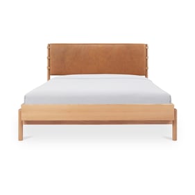 Moes Home Colby Natural Camel Queen Bed