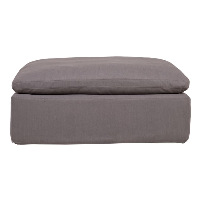 Moes Home Clay Grey Fabric Livesmart Ottoman MOE-YJ-1002-29