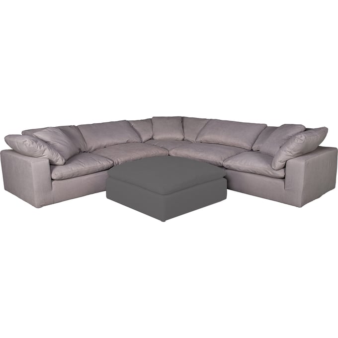 Moes Home Clay Grey Fabric Livesmart Modular Sectional MOE-YJ-1003-29-SEC-S2