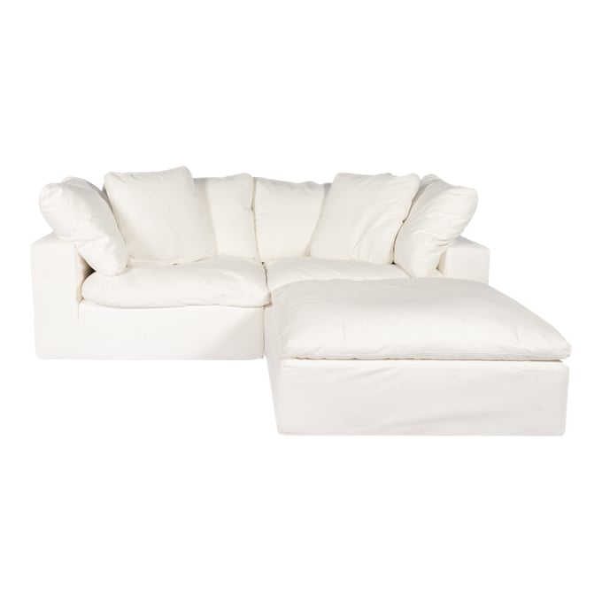 Moes Home Clay White Polyester Sectional MOE-YJ-1009-05