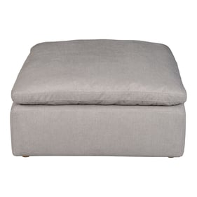 Moes Home Terra Grey Fabric Ottoman