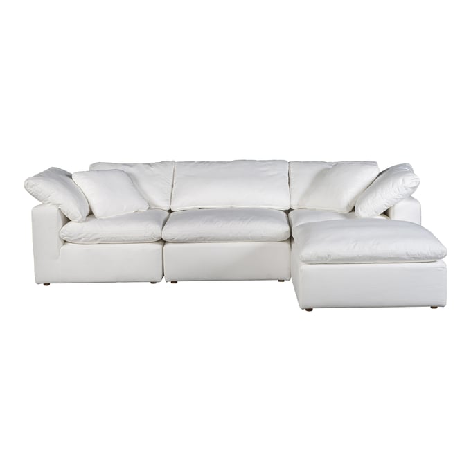 Moes Home Terra Condo White Fabric Lounge Modular Sectional MOE-YJ-1015-05