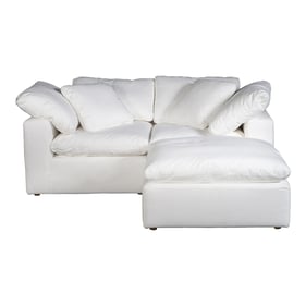 Moes Home Terra Condo White Fabric Nook Modular Sectional