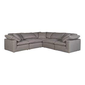 Moes Home Terra Grey Fabric Classic L Modular Sectional