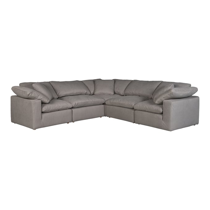 Moes Home Terra Grey Fabric Classic L Modular Sectional MOE-YJ-1017-29