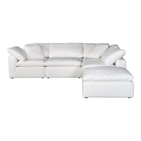 Moes Home Terra Condo White Fabric Dream Modular Sectional