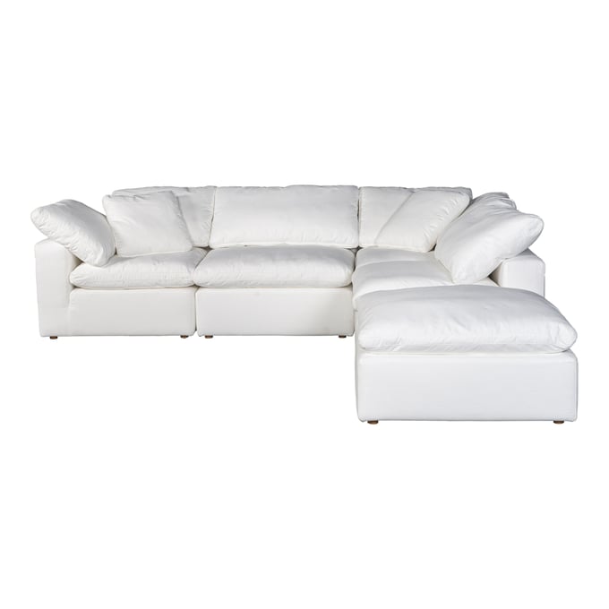 Moes Home Terra Condo White Fabric Dream Modular Sectional MOE-YJ-1018-05