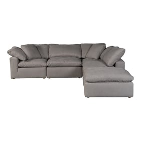 Moes Home Terra Grey Fabric Dream Modular Sectional