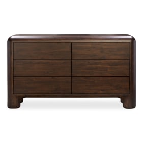 Moes Home Rowan Brown 6 Drawers Dresser