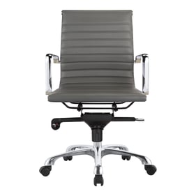 Moes Home Studio Grey Low Back Office Chair