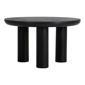 Moes Home Rocca Black Round Dining Table