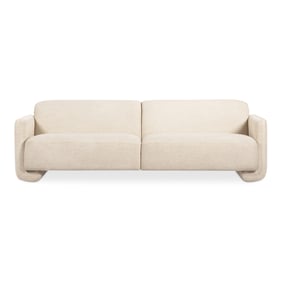 Moes Home Fallon White Natural Sofa