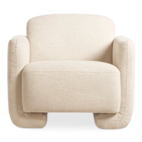 Moes Home Fallon White Natural Accent Chair