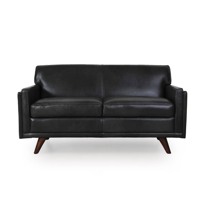 Moroni Milo Charcoal Leather Loveseat MOR-36102BS1171