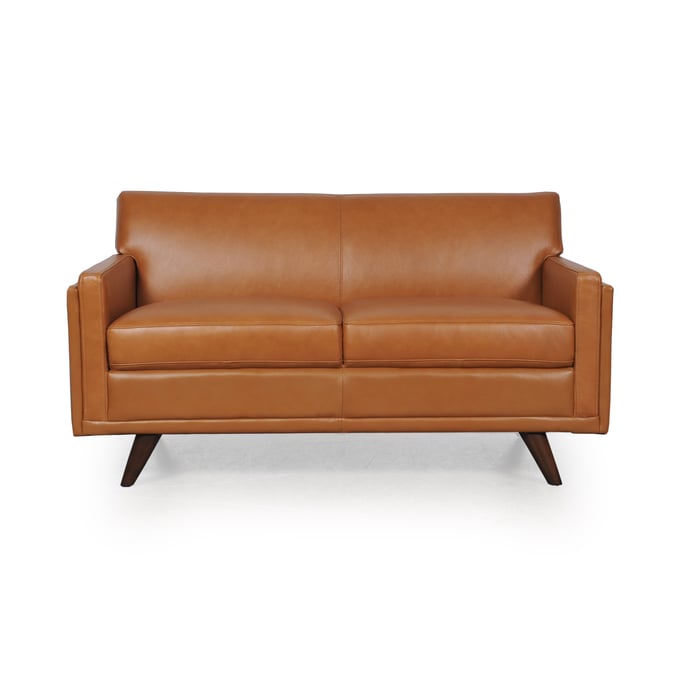 Moroni Milo Tan Leather Loveseat MOR-36102BS1961