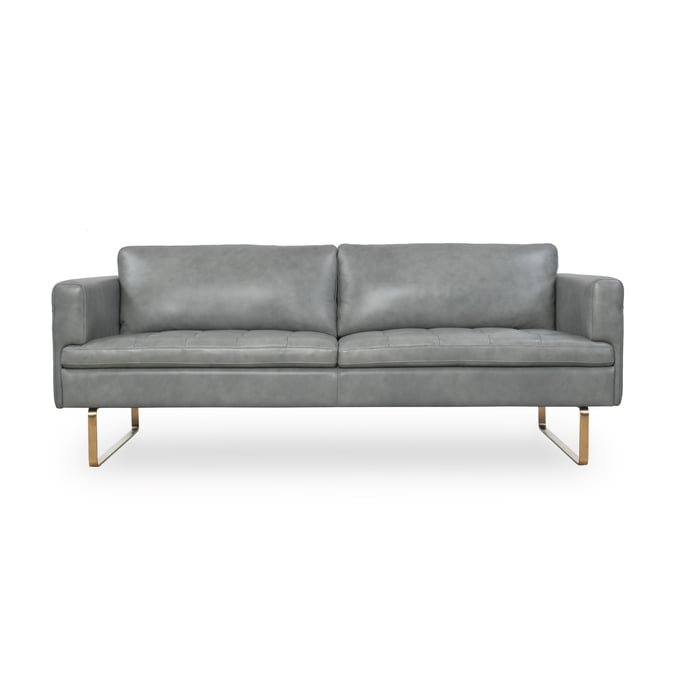 Moroni Frensen Grey Leather Sofa The