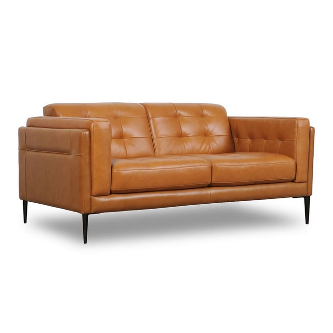 Moroni Murray Tan Leather Loveseat MOR-44002BS1961