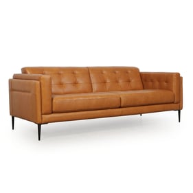 Moroni Murray Tan Leather Sofa