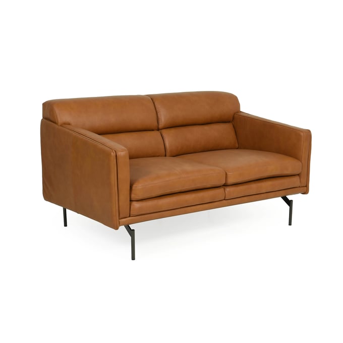 Moroni McCoy Tan Leather Loveseat MOR-44202BS1961