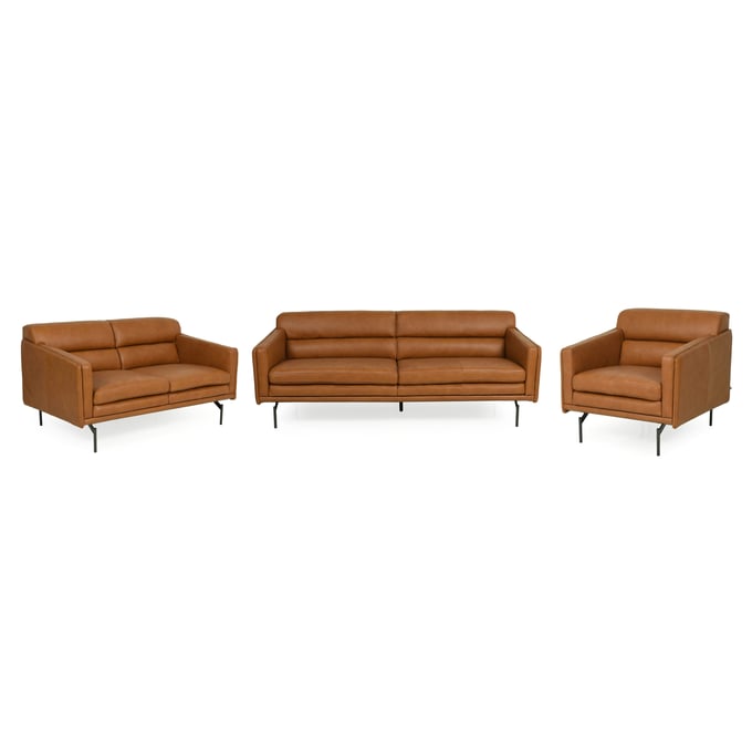 Moroni Mccoy Tan Leather 3pc Living Room Set MOR-4420-BS1961-LR-S1