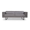 Orson Full Leather Sofa in Dark Grey