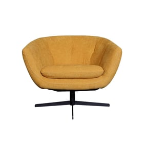 Moroni Allison Yellow Fabric Swivel Chair