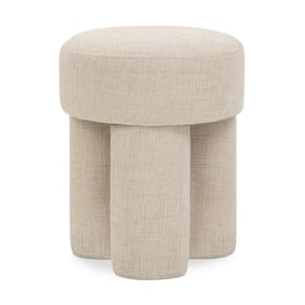 Meridian Furniture Larson Beige Fabric Stool Ottoman