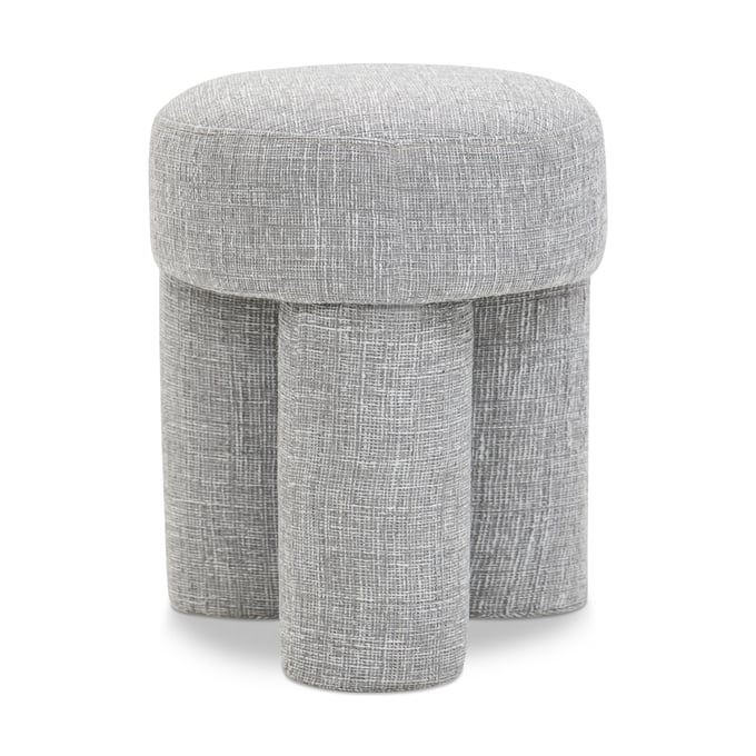 Meridian Furniture Larson Grey Fabric Stool Ottoman MRD-100GREY