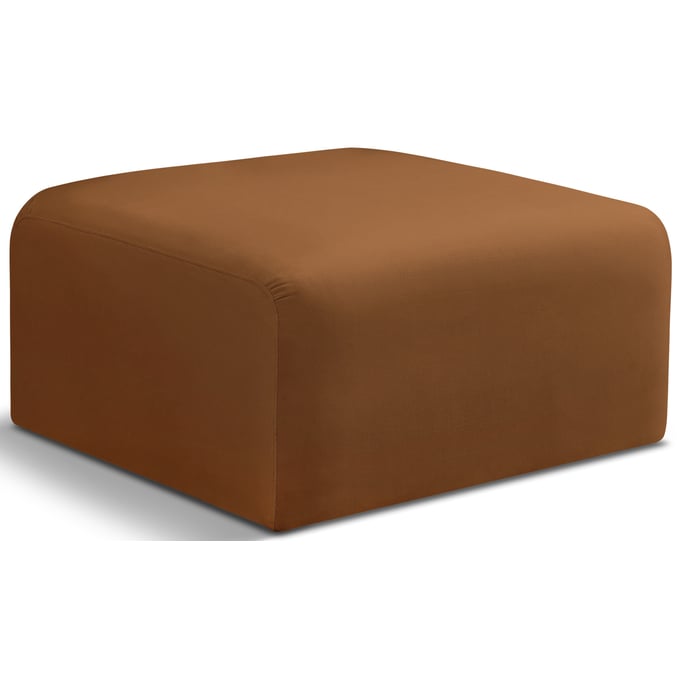 Meridian Furniture Arc Saddle Velvet Ottoman MRD-103SADDLE-OTT