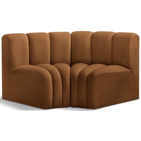 Meridian Furniture Arc Saddle Velvet Modular Sofa