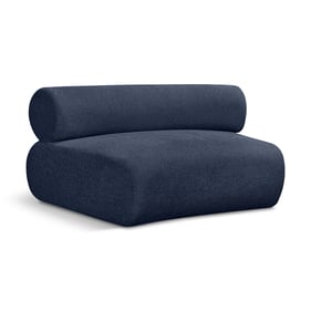 Meridian Furniture Bale Navy Chenille Modular Chair