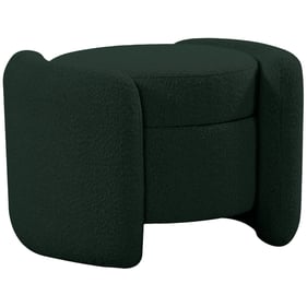 Meridian Furniture Horizon Green Boucle Fabric Ottoman