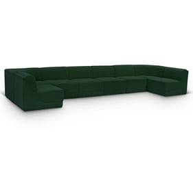 Meridian Furniture Ollie Green 8pc Modular Armless Sectional