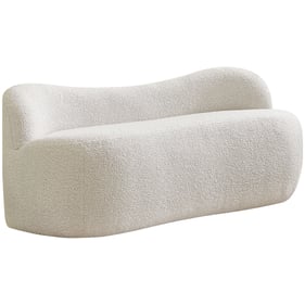 Meridian Furniture Flair Cream Boucle Fabric Bench