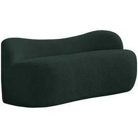 Meridian Furniture Flair Green Boucle Fabric Bench