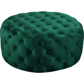 Design Edge Inverell  Green Velvet Ottoman