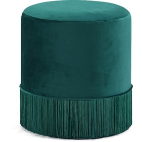 Meridian Furniture Teddy Green Velvet Ottoman